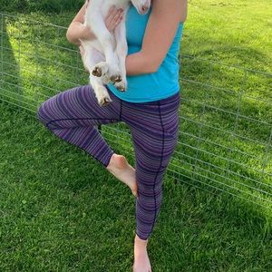 Lululemon purple leggings full length
